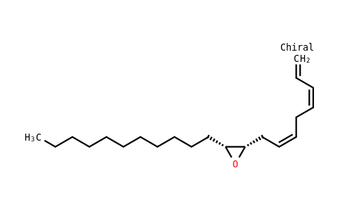 134771 | 119072-10-5 | (3Z,6Z,9S,10R)-1,3,6-cis-9,10-epoxyheneicosatriene