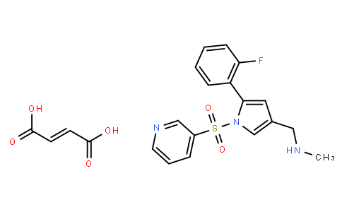 133790 | 1260141-27-2 | 1-(5-(2-Fluorophenyl)-1-(pyridin-3-ylsulfonyl)-1H-pyrrol-3-yl)-N-methylmethanamine fumarate