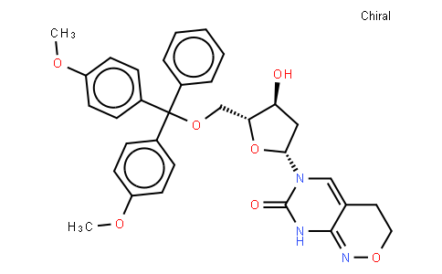 110385 | 126128-43-6 | 6-(5-O-(DIMETHOXYTRITYL)-BETA-D-2-DEOXYRIBROFURANOSYL)-3,4-DIHYDRO-8H-PYRIMIDO[4,5-C][1,2]OXAZIN-7-ONE