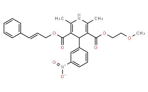 133514 | 132203-70-4 | 3-Cinnamyl 5-(2-methoxyethyl) 2,6-dimethyl-4-(3-nitrophenyl)-1,4-dihydropyridine-3,5-dicarboxylate