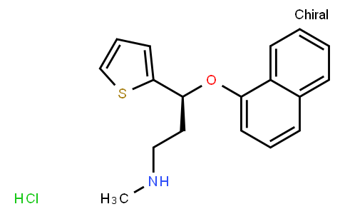 136434-34-9 | (S)-N-Methyl-3-(naphthalen-1-yloxy)-3-(thiophen-2-yl)propan-1-amine hydrochloride