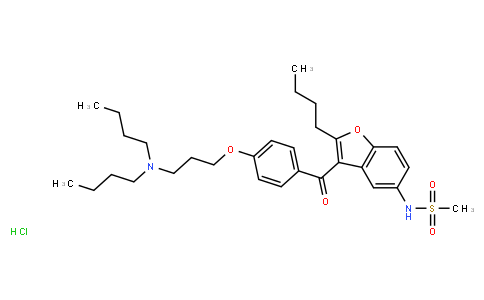 141625-93-6 | N-(2-Butyl-3-(4-(3-(dibutylamino)propoxy)benzoyl)-benzofuran-5-yl)methanesulfonamide hydrochloride