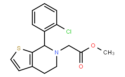110991 | 144457-43-2 | Methyl 2-(7-(2-chlorophenyl)-4,5-dihydrothieno[2,3-c]pyridin-6(7H)-yl)acetate
