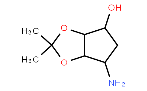 135848 | 155899-66-4 | 6-Aminotetrahydro-2,2-dimethyl-4H-cyclopenta-1,3-dioxol-4-ol