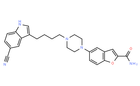 134534 | 163521-12-8 | 5-(4-(4-(5-Cyano-1H-indol-3-yl)butyl)piperazin-1-yl)benzofuran-2-carboxamide