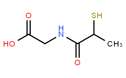 133512 | 1953-02-2 | N-(2-Mercaptopropionyl)glycine