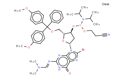 110157 | 198080-37-4 | 8-BROMO-2'-DEOXY-N2-DMF-5'-O-DMT-GUANOSINE 3'-CE PHOSPHORAMIDITE