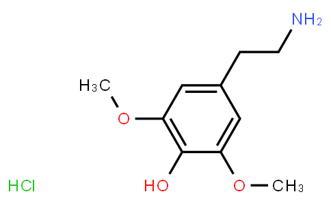 4526 | 2176-14-9 | 3,5-DIMETHOXY-4-HYDROXYPHENETHYLAMINE HYDROCHLORIDE