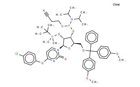 220382-28-5 | 2'-O-TERT-BUTYLDIMETHYLSILYL-O4-(4-CHLOROPHENYL)-5'-O-DMT-URIDINE 3'-CE-PHOSPHORAMIDITE