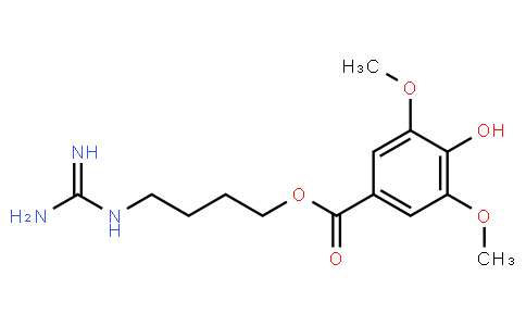 134882 | 24697-74-3 | 4-Guanidinobutyl 4-hydroxy-3,5-dimethoxybenzoate