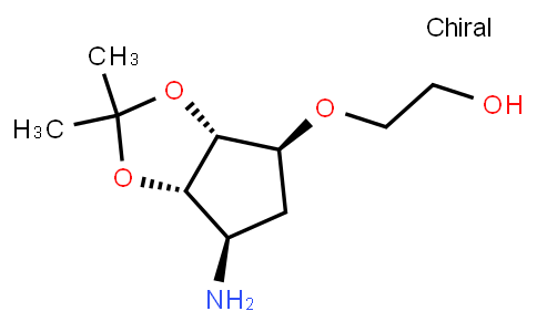 136126 | 274693-55-9 | 2-[[(3AR,4S,6R,6aS)-6-Aminotetrahydro-2,2-dimethyl-4H-cyclopenta-1,3-dioxol-4-yl]oxy]ethanol