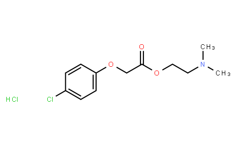 133390 | 3685-84-5 | 4-Chlorophenoxy-acetic acid 2-(dimethylamino)ethyl ester hydrochloride
