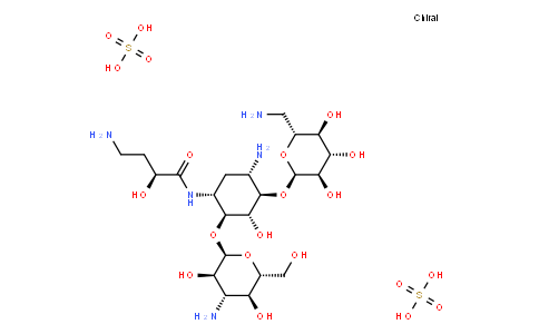 133547 | 39831-55-5 | Amikacin sulfate salt(1:2)