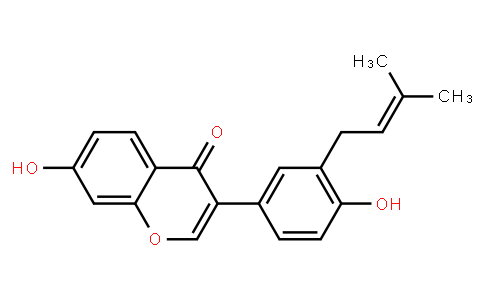 135063 | 41060-15-5 | 7-Hydroxy-3-(4-hydroxy-3-(3-methylbut-2-enyl)phenyl)-4H-chromen-4-one