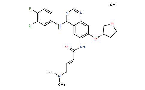 133771 | 439081-18-2 | (S)-N-(4-((3-Chloro-4-fluorophenyl)amino)-7-((tetrahydrofuran-3-yl)oxy)quinazolin-6-yl)-4-(dimethylamino)but-2-enamide