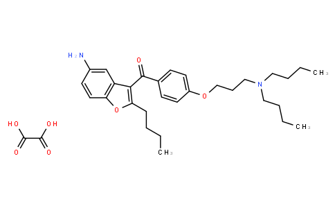 135871 | 500791-70-8 | (5-Amino-2-butylbenzofuran-3-yl)(4-(3-(dibutylamino)propoxy)phenyl)methanone oxalate