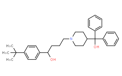 134420 | 50679-08-8 | 1-(4-(tert-Butyl)phenyl)-4-(4-(hydroxydiphenylmethyl)-piperidin-1-yl)butan-1-ol