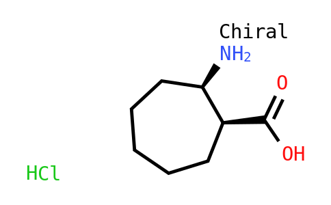 100332 | 522644-09-3 | (1S,2R)-2-Aminocycloheptanecarboxylic acid hydrochloride salt
