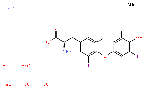 55-03-8 | Sodium (S)-2-amino-3-(4-(4-hydroxy-3,5-diiodophenoxy)-3,5-diiodophenyl)propanoate pentahydrate