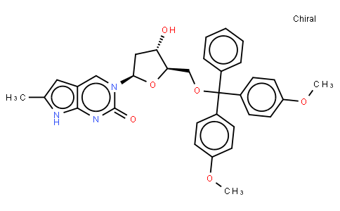 110900 | 644962-87-8 | 3-(5'-O-(DMT)-BETA-D-2-DEOXYRIBOFURANOSYL)-6-METHYLPYRROLO[2,3-D]PYRIMIDIN-2-ONE
