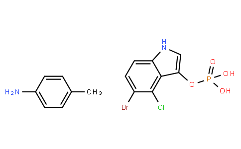 135366 | 6578-06-9 | 5-Bromo-4-chloro-1H-indol-3-yl phosphate p-toluidine