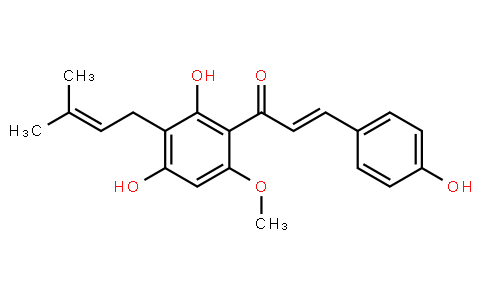 111147 | 6754-58-1 | 1-(2,4-Dihydroxy-6-methoxy-3-(3-methylbut-2-en-1-yl)phenyl)-3-(4-hydroxyphenyl)prop-2-en-1-one