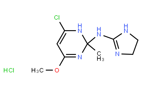 75438-58-3 | 4-CHLORO-N-(4,5-DIHYDRO-1H-IMIDAZOL-2-YL)-6-METHOXY-2-METHYL-3H-PYRIMIDIN-2-AMINE HYDROCHLORIDE