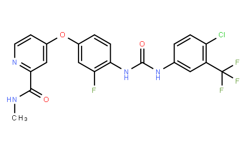 133747 | 755037-03-7 | 4-(4-(3-(4-Chloro-3-(trifluoromethyl)phenyl)ureido)-3-fluorophenoxy)-N-methylpicolinamide