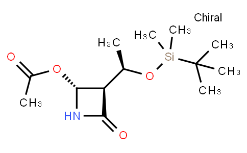 76855-69-1 | (2R,3R)-3-((R)-1-((tert-Butyldimethylsilyl)oxy)ethyl)-4-oxoazetidin-2-yl acetate