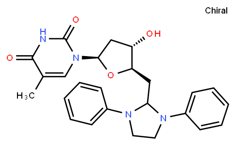 869355-30-6 | 5'-DEOXY-5'-(1,3-DIPHENYL-2-IMIDAZOLIDINYL)THYMIDINE