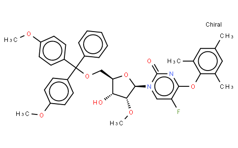 869355-47-5 | 5'-O-(DIMETHOXYTRITYL)-5-FLUORO-O4-(2,4,6-TRIMETHYLPHENYL)-2'-O-METHYLURIDINE