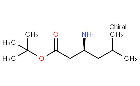 166023-30-9 | (S)-3-Amino-5-methyl-hexanoic acid tert-butyl ester