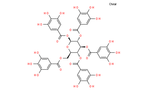 14937-32-7 | 1,2,3,4,6-Pentakis-O-galloyl-beta-D-glucose