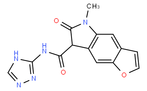 1029773-16-7 | 5-Methyl-6-oxo-6,7-dihydro-5H-1-oxa-5-aza-s-indacene-7-carboxylic acid (4H-[1,2,4]triazol-3-yl)-amide