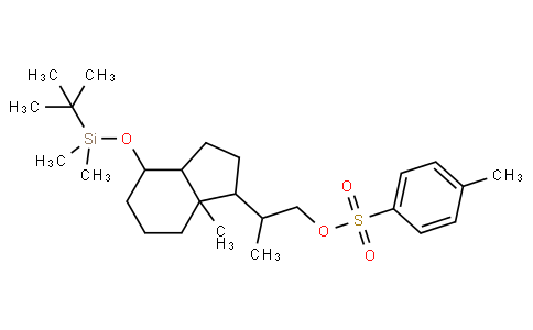 100928-04-9 | Toluene-4-sulfonic acid 2-[4-(tert-butyl-dimethyl-silanyloxy)-7a-methyl-octahydro-inden-1-yl]-propyl ester