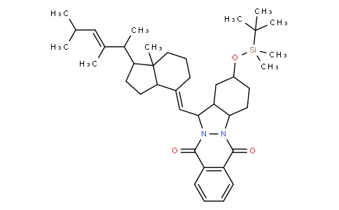 1217883-03-8 | 2-(tert-Butyl-dimethyl-silanyloxy)-13-[7a-methyl-1-(1,2,4-trimethyl-pent-2-enyl)-octahydro-inden-4-ylidenemethyl]-2,3,4,4a,13,13a-hex
ahydro-1H-indazolo[1,2-b]phthalazine-6,11-dione