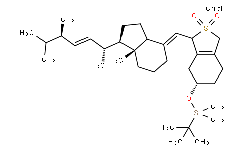 BB10125 | 170081-43-3 | tert-Butyl-dimethyl-{3-[7R-methyl-1R-(1R,4R,5-trimethyl-hex-2-enyl)-octahydro-inden-4-ylidenemethyl]-2,2-dioxo-2,3,4,5,6,7-hexahydr
o-1H-2l6-benzo[c]thiophen-5S-yloxy}-silane