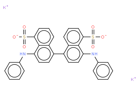 65664-81-5 | Bis-ANS [4,4'-Dianilino-1,1'-binaphthyl-5,5'-disulfonic acid, dipotassium salt]