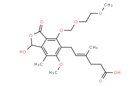 172608-84-3 | (E)-6-[1,3-Dihydro-1-hydroxy-6-methoxy-4-[(2-methoxyethoxy)methoxy]-7-methyl-3-oxo-5-isobenzofuranyl]-4-methyl-4-hexenoic Acid