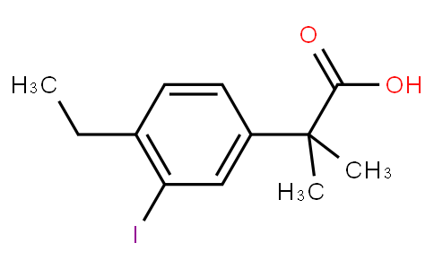 2-(4-Ethyl-3-iodophenyl)-2-methylpropanoic acid
