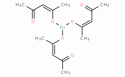 Ruthenium(III) acetylacetonate,  Ru(CH3COCHCOCH3)3
