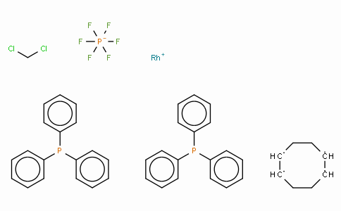 (1,5-Cyclooctadiene)bis(triphenylphosphine)rhodium(I) hexafluorophosphate dichloromethane complex (1:1)
