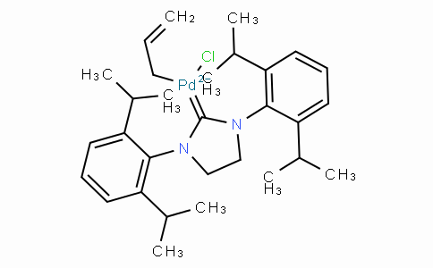 SC10489 | 478980-01-7 | Allylchloro[1,3-bis(2,6-di-i-propylphenyl)-4,5-dihydroimidazol-2-ylidene]palladium(II)
