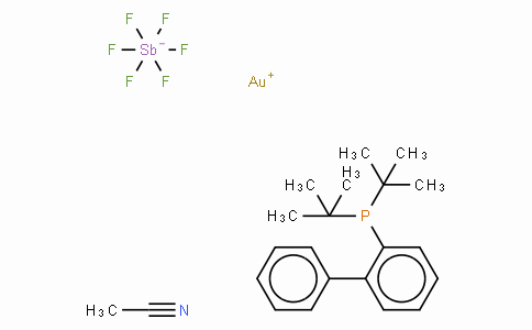 (Acetonitrile)[(2-biphenyl)di-tert-butylphosphine]gold(I) hexafluoroantimonate