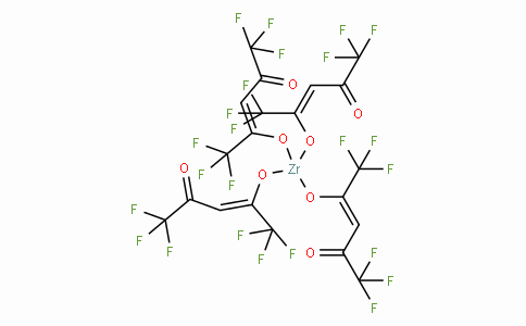 Zirconium(IV) hexafluoroacetylacetonate,  Zr(CF3COCHCOCF3)4