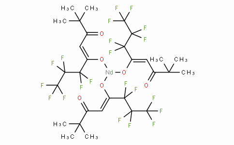 SC10991 | 17978-76-6 | Tris(6,6,7,7,8,8,8-heptafluoro-2,2-dimethyl-3,5-octanedionate)neodymium(III)