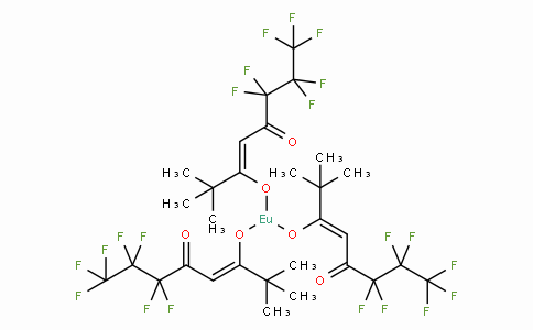 SC11004 | 17631-68-4 | Tris(6,6,7,7,8,8,8-heptafluoro-2,2-dimethyl-3,5-octanedionate)europium(III) hydrate,  Eu(FOD)3