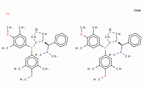 SC11394 | 494227-37-1 | (S,S)-(-)-2,2'-Bis[(R)-(N,N-dimethylamino)(phenyl)methyl]-1,1'-bis[di(3,5-dimethyl-4-methoxyphenyl)phosphino]ferrocene
