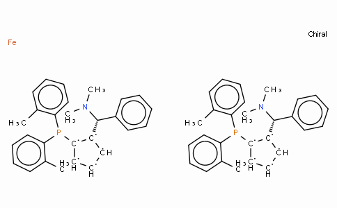 SC11400 | 831226-37-0 | (SP,S′P)-1,1′-双[双(2-甲苯基)膦基]-2,2′-双[(R)-Α-(二甲氨基)苯甲基]二茂铁