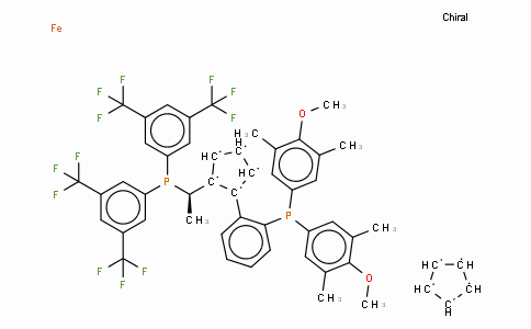 SC11408 | 494227-30-4 | (R)-(+)-1-{(R)-2-[2'-Bis(3,5-dimethyl-4-methoxyphenyl)phosphinophenyl]ferrocenyl}ethylbis(di-3,5-trifluoromethylphenyl)phosphine